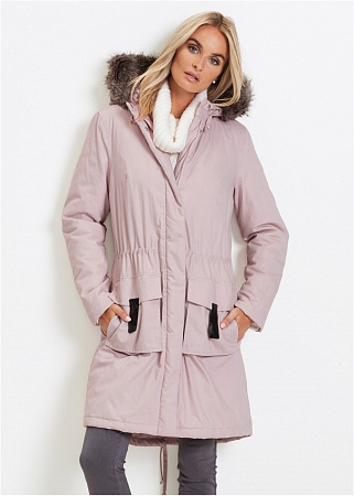 Модная длинная куртка-парка Модная длинная куртка-парка