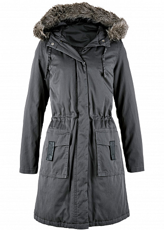 Модная длинная куртка-парка Модная длинная куртка-парка