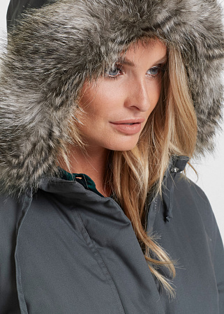 Модная длинная куртка-парка Модная длинная куртка-парка