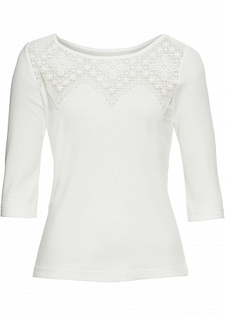 Футболка с кружевом Футболка с кружевом