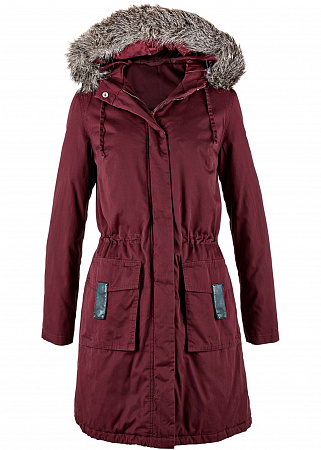 Модная длинная куртка-парка Модная длинная куртка-парка